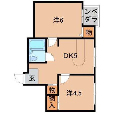 サンメゾン橋本五番館の物件間取画像